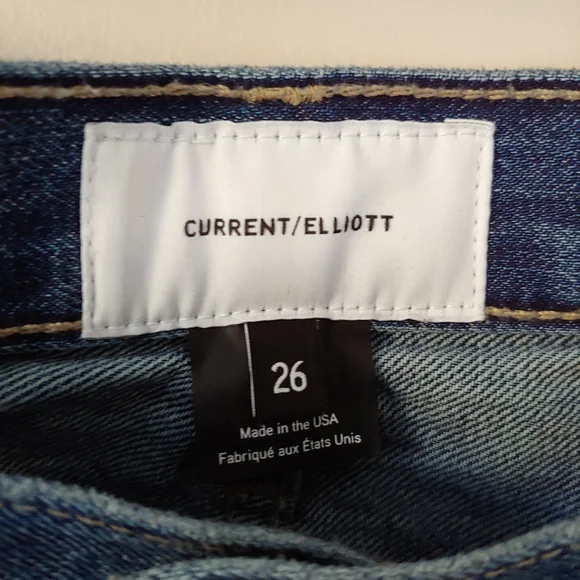 Current/Elliot The Vintage Cropped Jeans Blue Size 26 - Picture 15 of 16